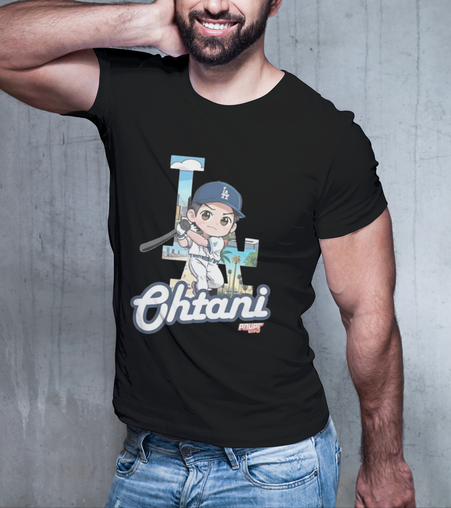 Chibi Shohei Ohtani LA Dodgers Ohtani Pnuppr T-Shirt