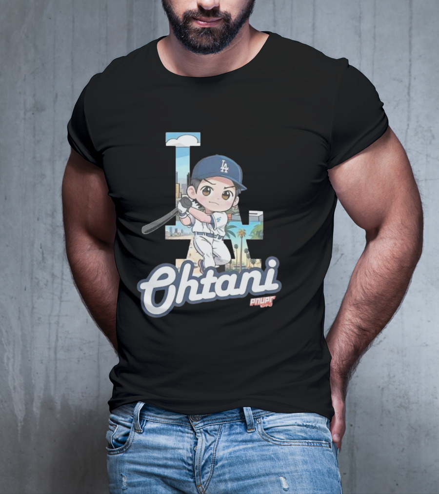 Chibi Shohei Ohtani LA Dodgers Ohtani Pnuppr T-Shirt
