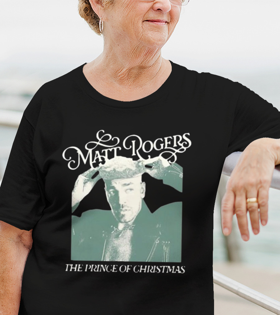 Matt Rogers The Prince Of Christmas Retro Style Holiday T-Shirt
