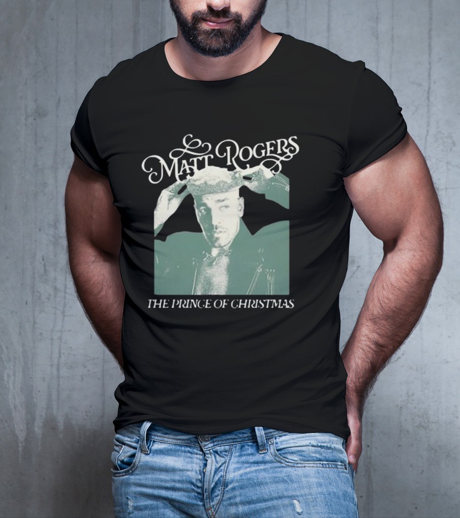 Matt Rogers The Prince Of Christmas Retro Style Holiday T-Shirt