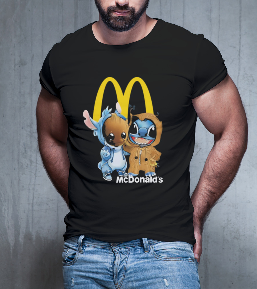 Groot Stitch McDonald’s Crossover T-Shirt