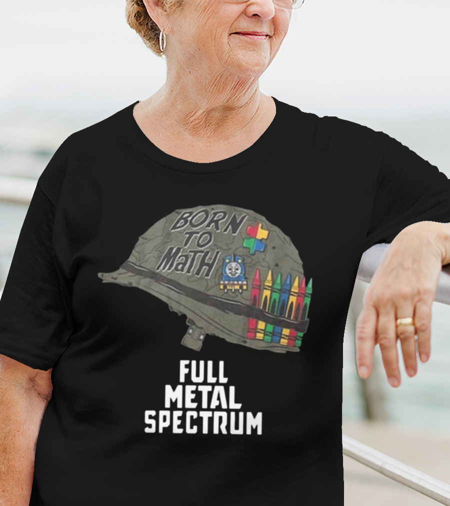 Born To Math Full Metal Spectrum Helmet Unsubscribe Podcast T-Shirt