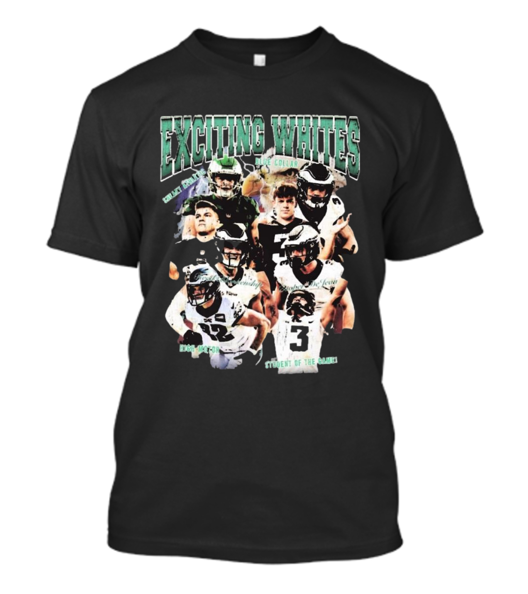 Exciting Whites Reed Blankenship Cooper Dejean Blue Collar Philadelphia Eagles Student Of The Game T-Shirt