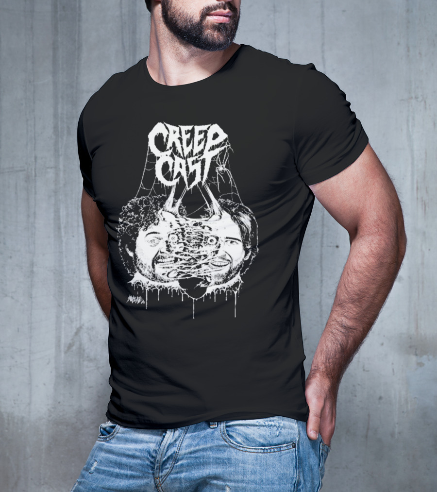 Creep Cast Webbed Faces Papa Meat T-Shirt