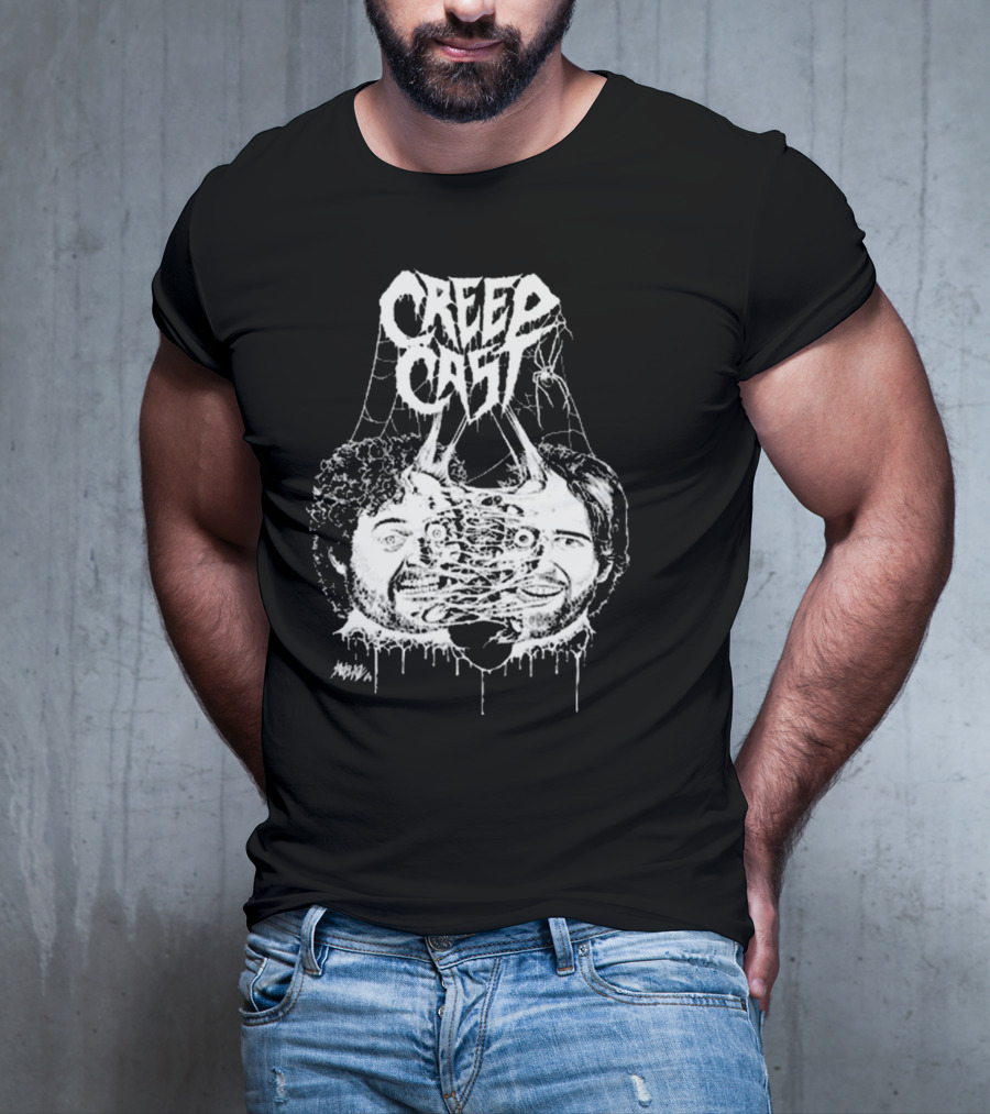 Creep Cast Webbed Faces Papa Meat T-Shirt