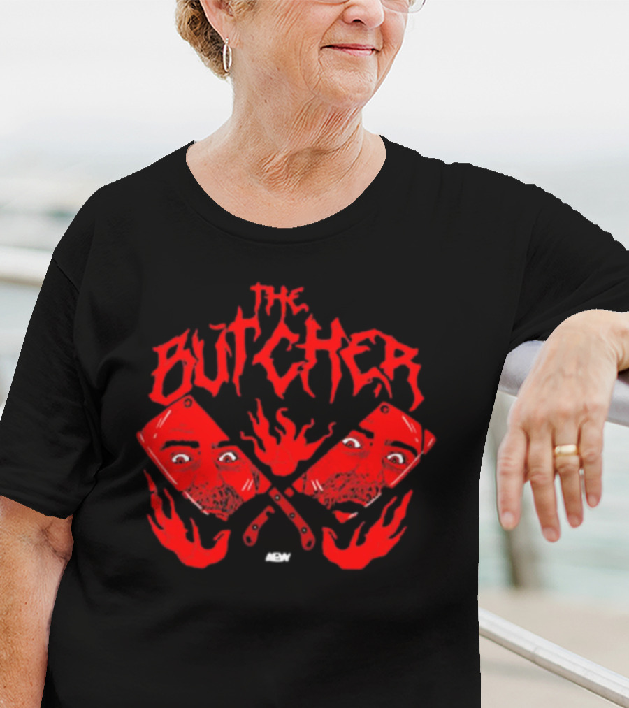 The Butcher Red Cleavers AEW Reflections T-Shirt
