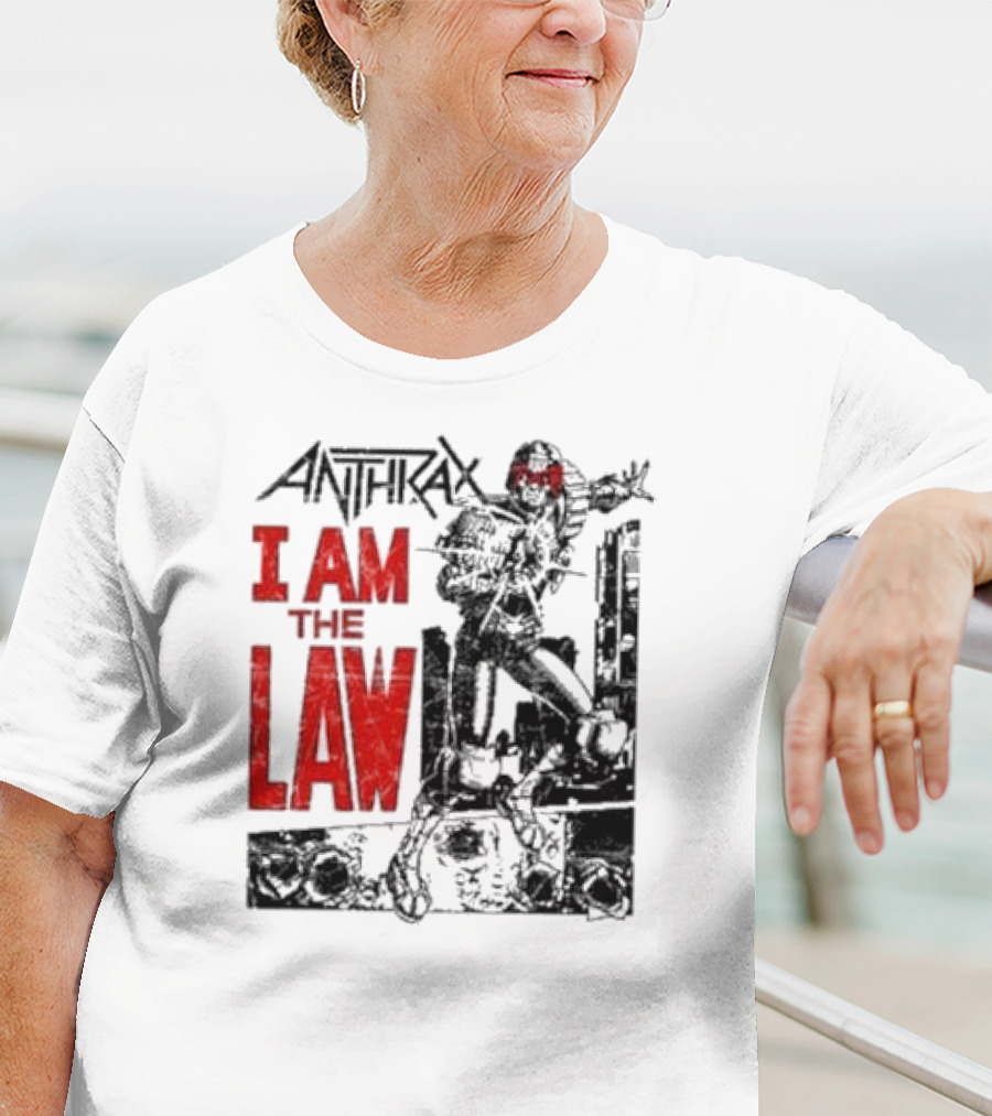 Anthrax I Am The Law Comic Judge Dredd T-Shirt