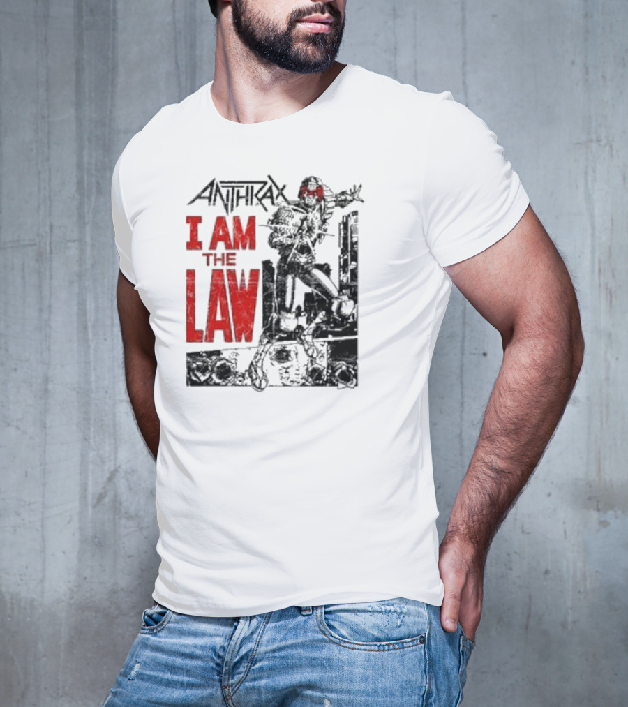 Anthrax I Am The Law Comic Judge Dredd T-Shirt
