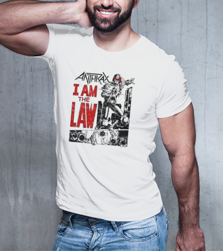 Anthrax I Am The Law Comic Judge Dredd T-Shirt