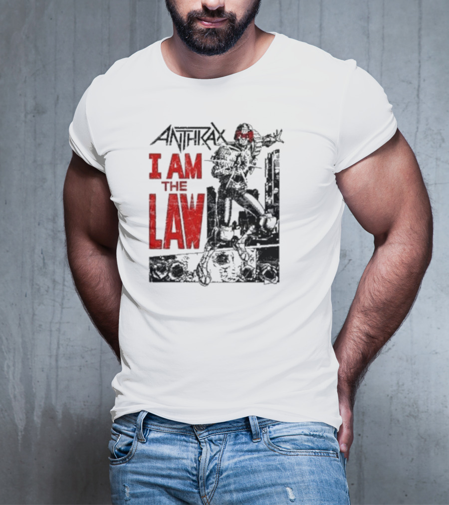 Anthrax I Am The Law Comic Judge Dredd T-Shirt