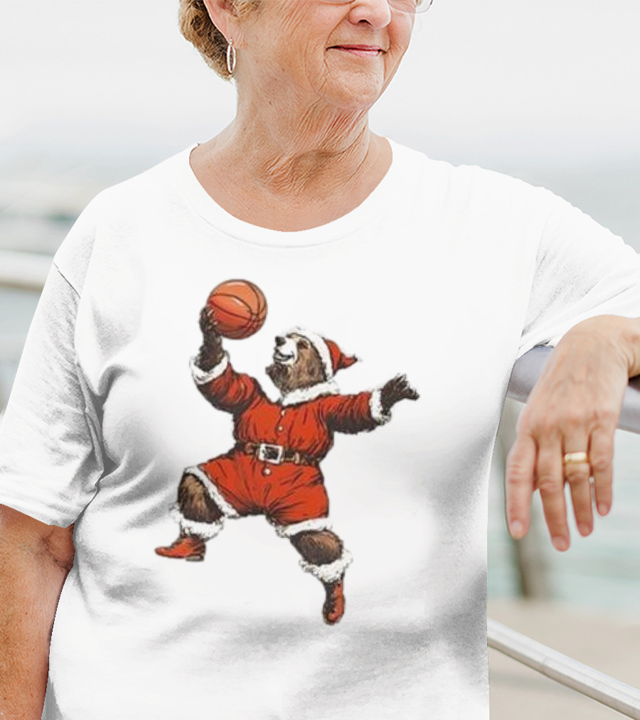 Choose 901 Santa Bear Basketball Holiday T-Shirt