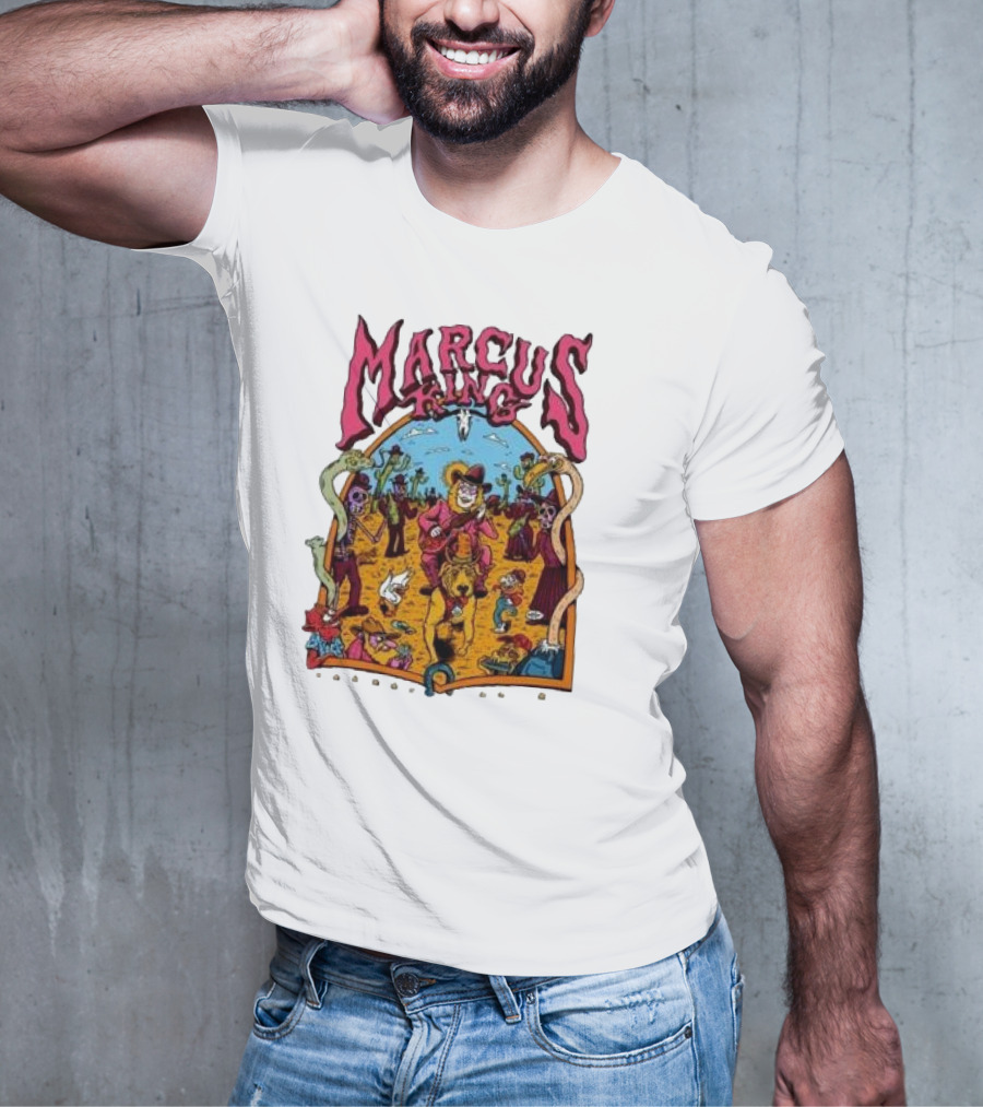 Marcus King Wild West Adventure With Cowboys And Skeletons T-Shirt