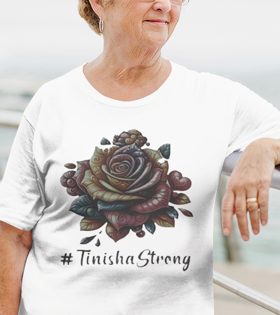 TinishaStrong Rose Floral T-Shirt
