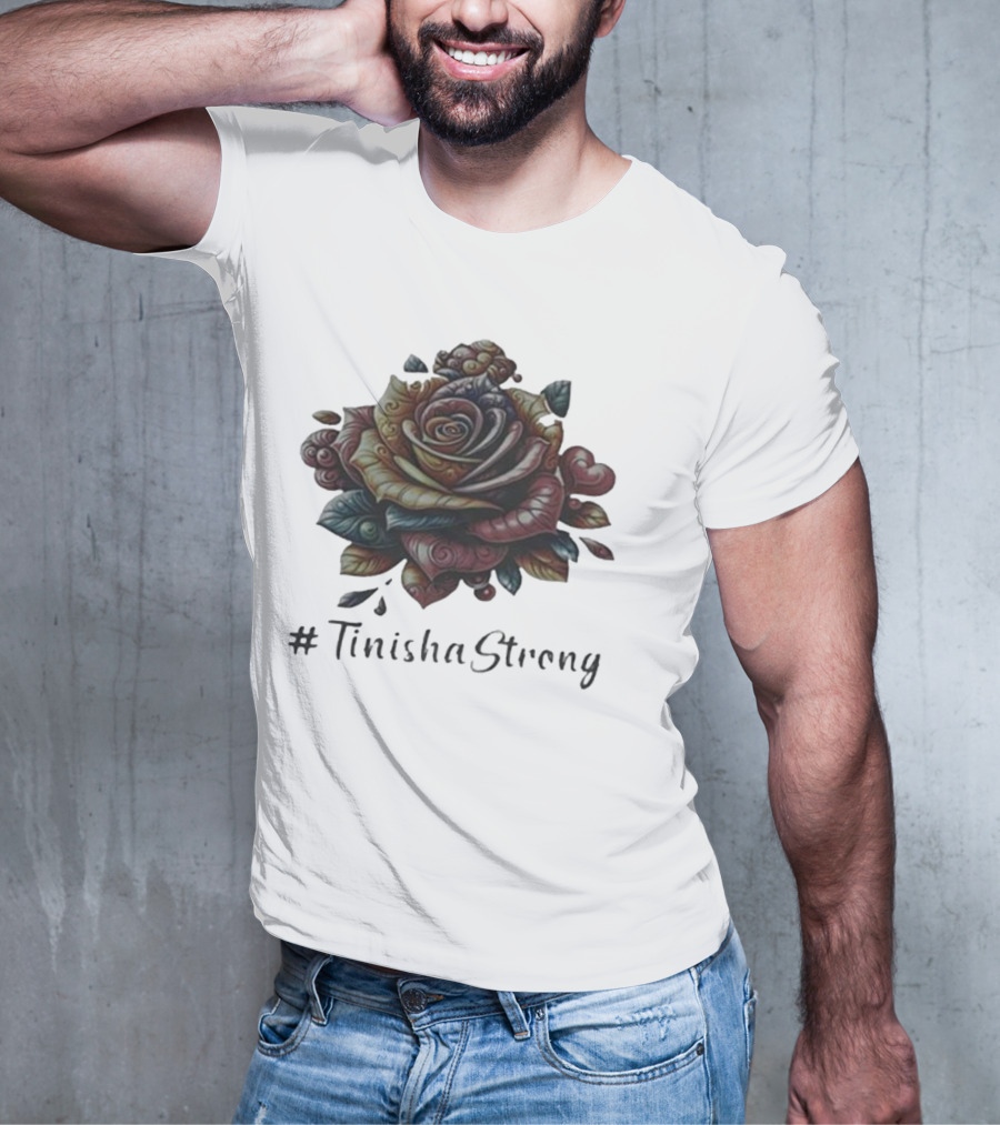 TinishaStrong Rose Floral T-Shirt