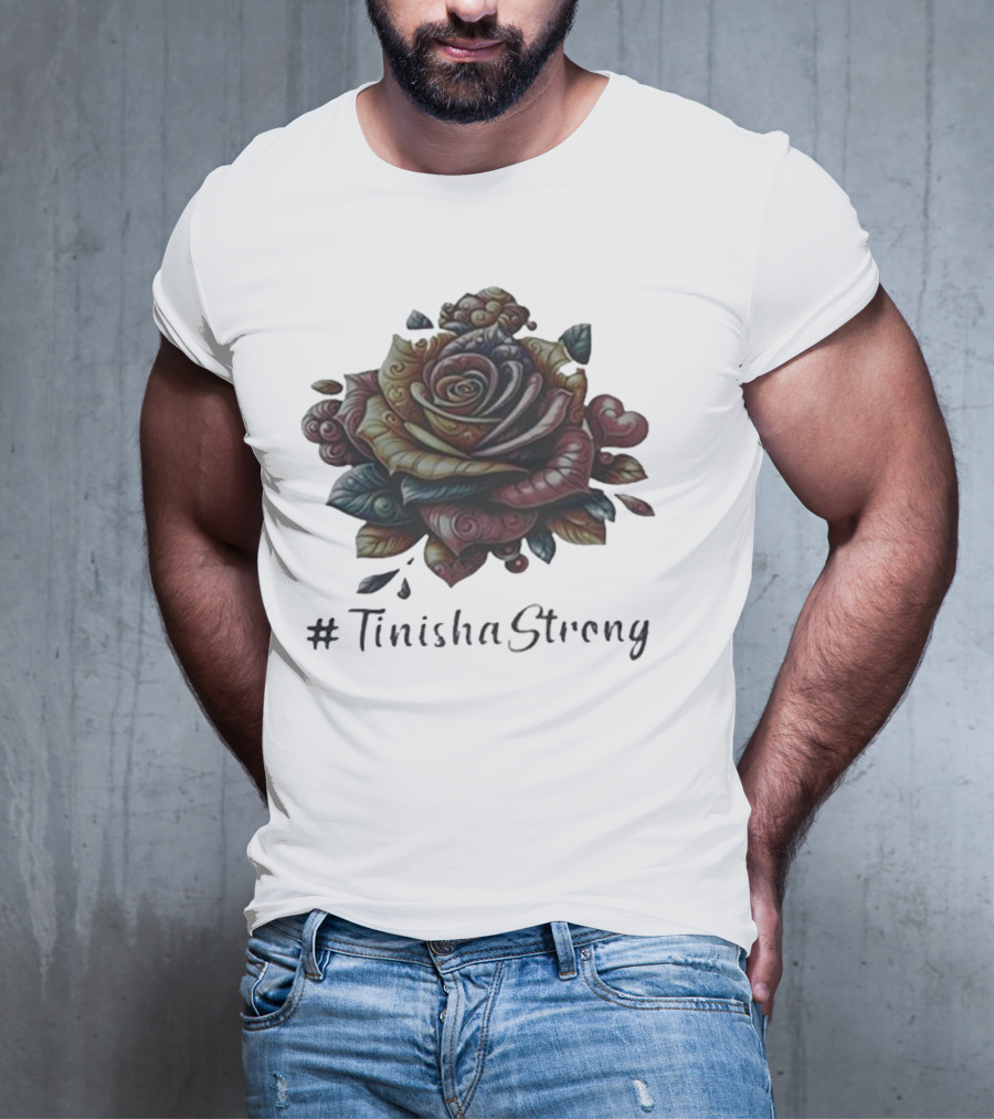TinishaStrong Rose Floral T-Shirt