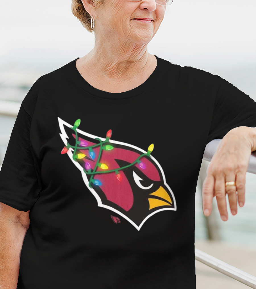 Arizona Cardinals Festive Holiday Lights T-Shirt