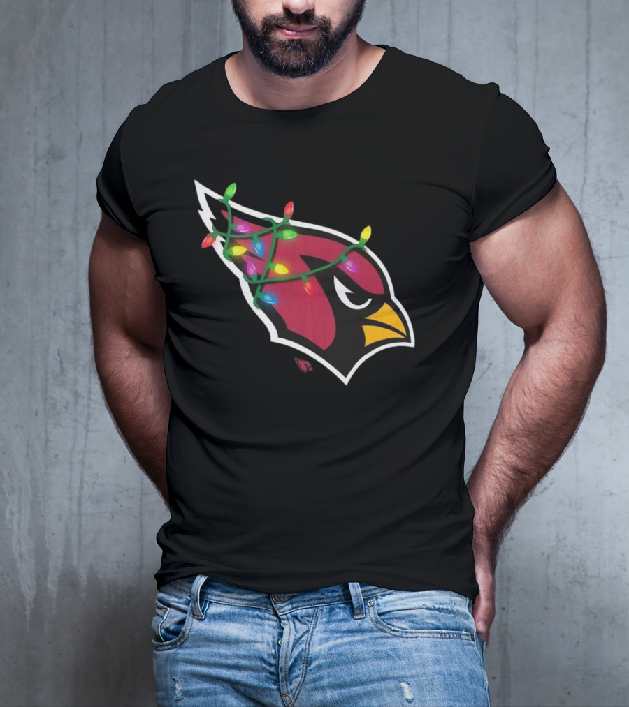 Arizona Cardinals Festive Holiday Lights T-Shirt