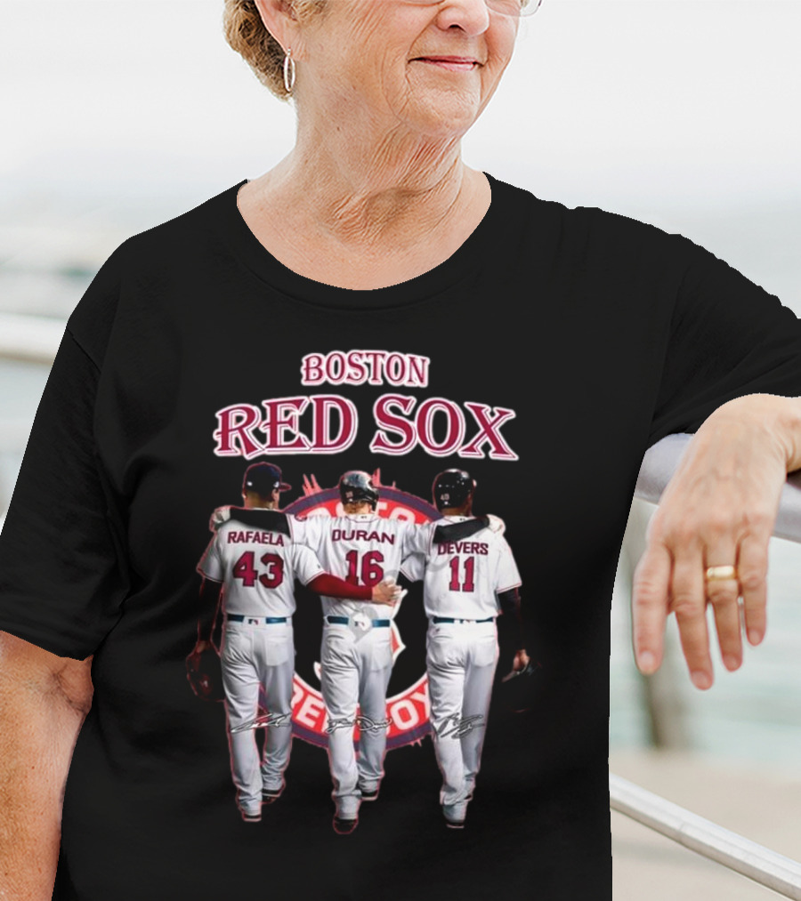 Boston Red Sox Rafaela Duran Devers 43 16 11 Signatures T-Shirt