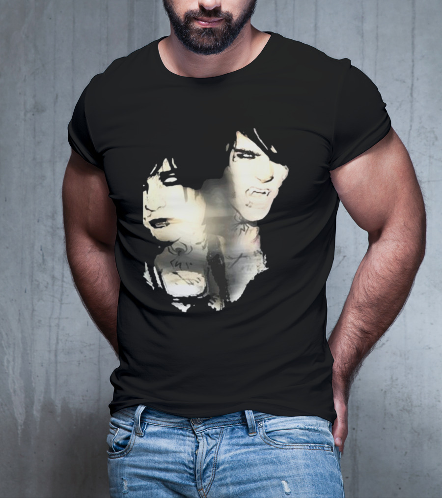 Johnnieguilbert Transformation Dual Expression Emo Vampire Aesthetic T-Shirt