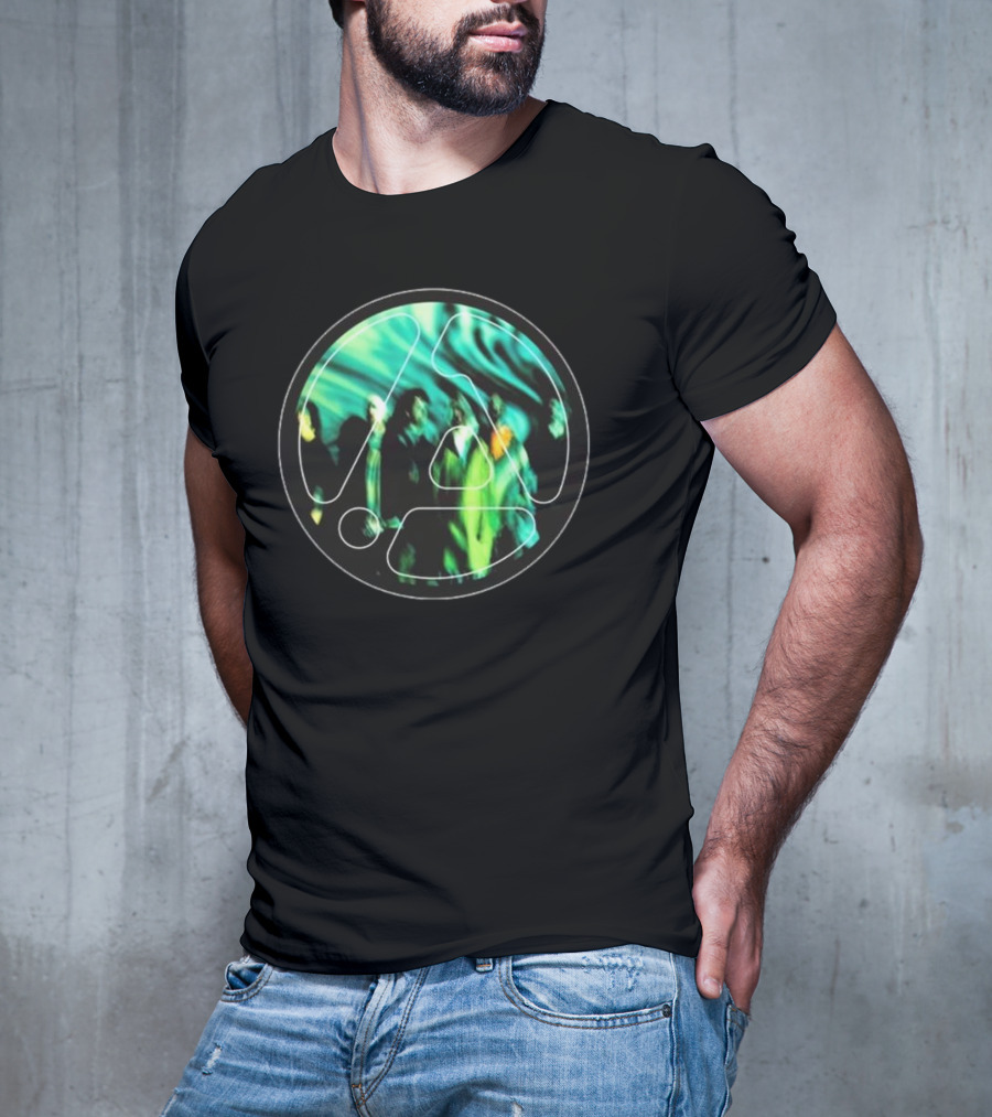 Linkin Park From Zero Framed Green Abstract Circle T-Shirt