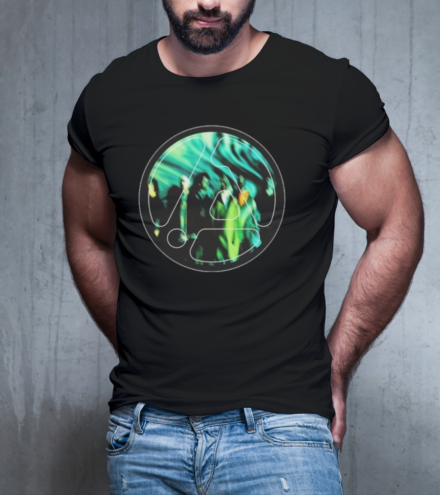 Linkin Park From Zero Framed Green Abstract Circle T-Shirt