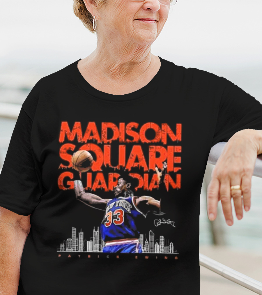 Patrick Ewing Madison Square Guardian New York Knicks Signature T-Shirt