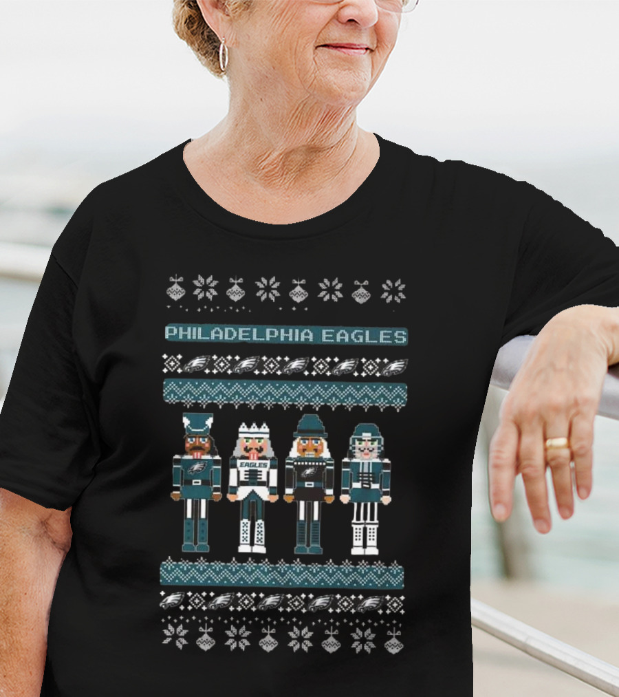 Philadelphia Eagles Nutcracker Holiday Sweater T-Shirt
