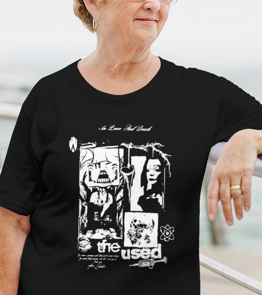 The Used No Love Lost Skull Collage T-Shirt
