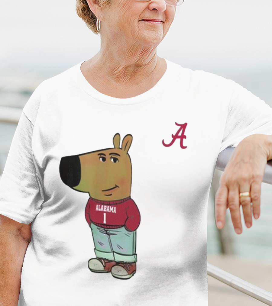 Alabama Crimson Tide Chill Cartoon Character T-Shirt
