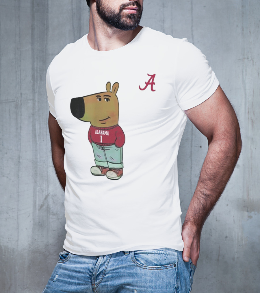 Alabama Crimson Tide Chill Cartoon Character T-Shirt