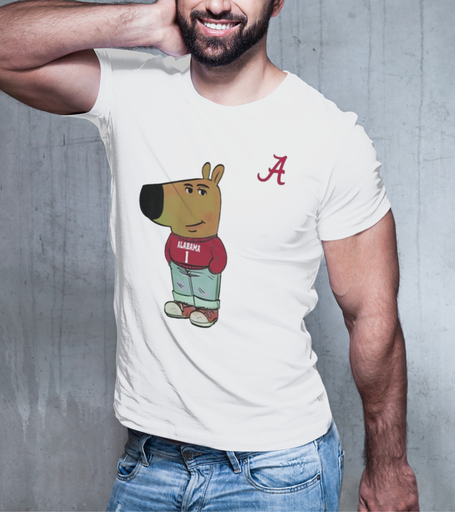 Alabama Crimson Tide Chill Cartoon Character T-Shirt