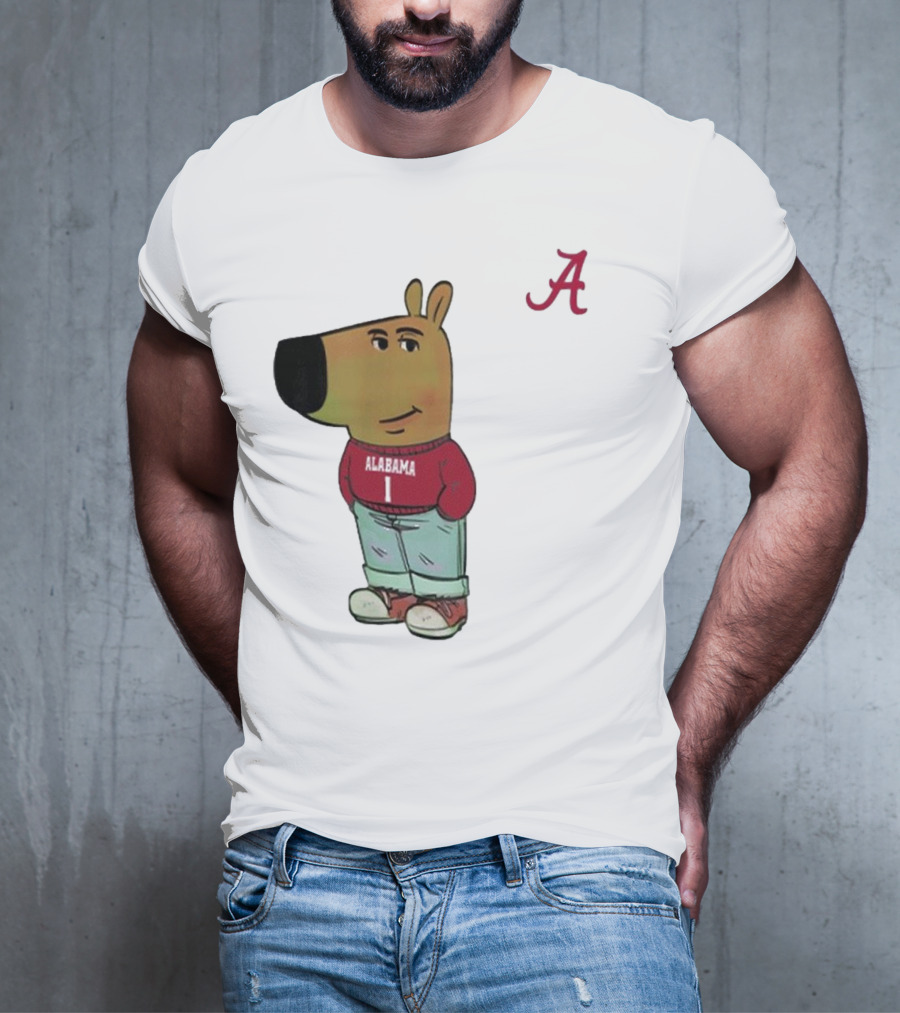 Alabama Crimson Tide Chill Cartoon Character T-Shirt