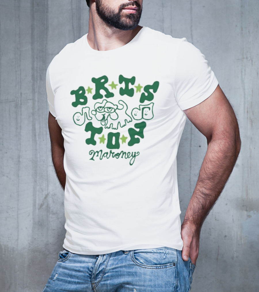 Briston Maroney Playful Dog And Stars T-Shirt