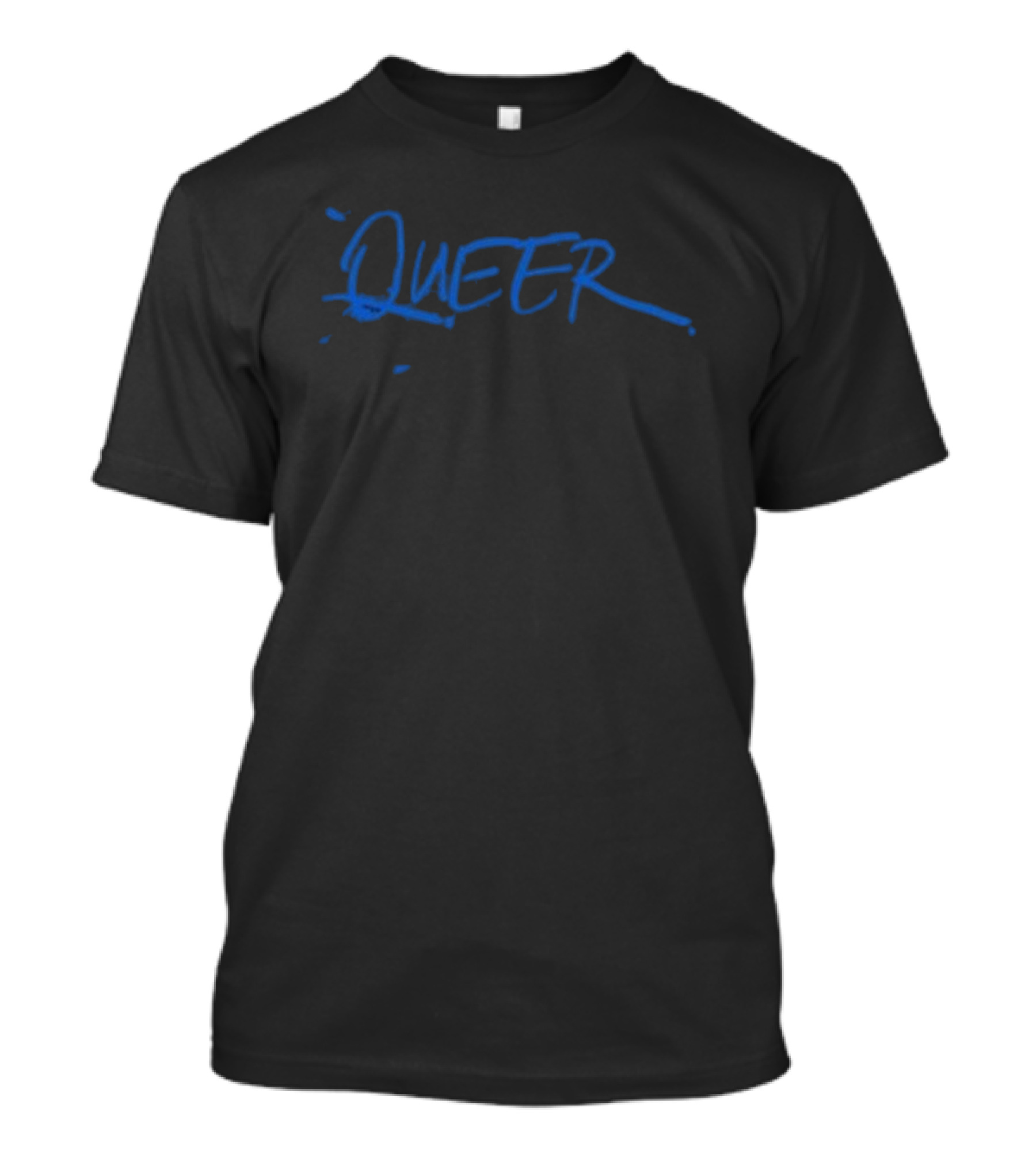 A24films Blue Queer Text T-Shirt