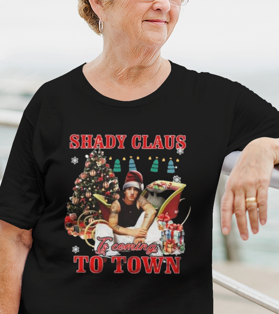 Shady Claus Is Coming To Town Eminem Christmas T-Shirt
