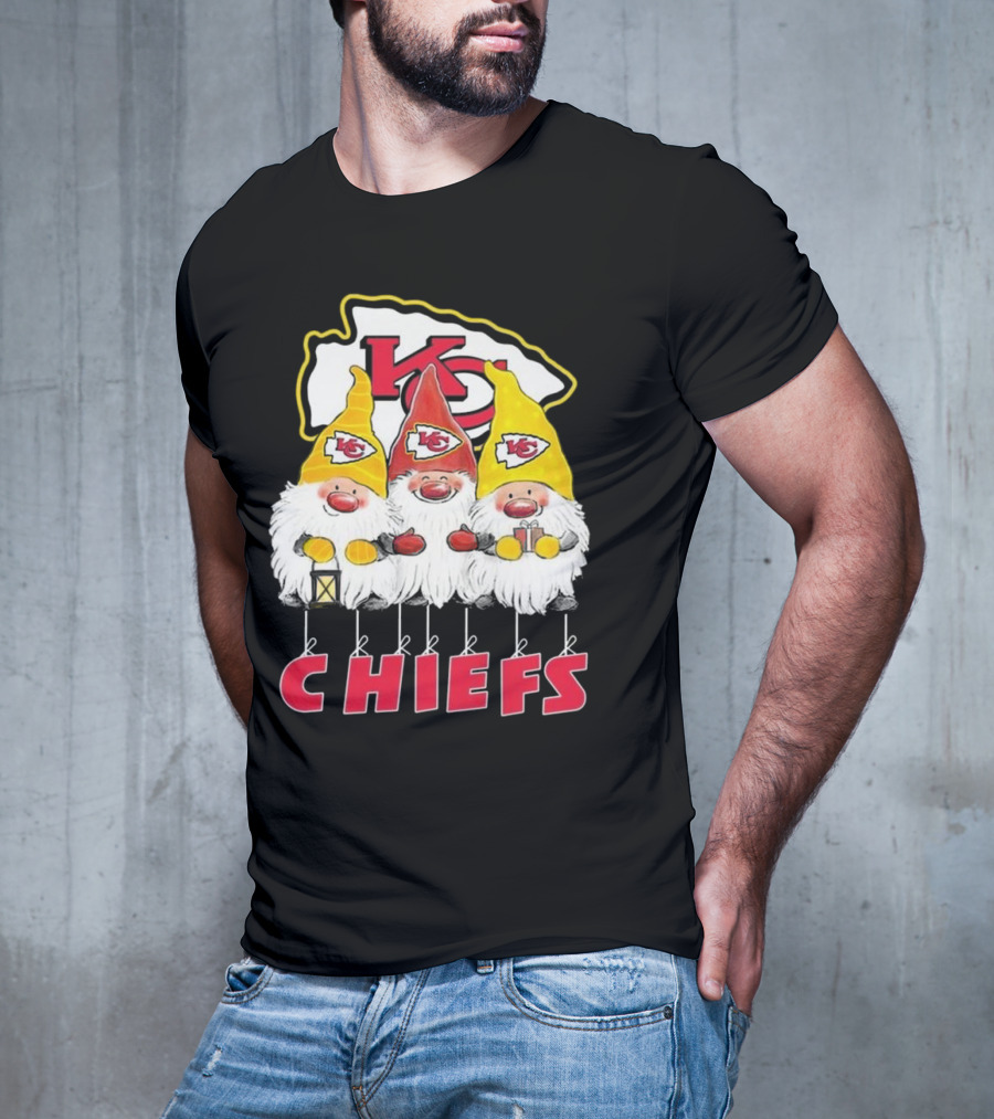 Kansas City Chiefs Gnomes Christmas Chiefs T-Shirt