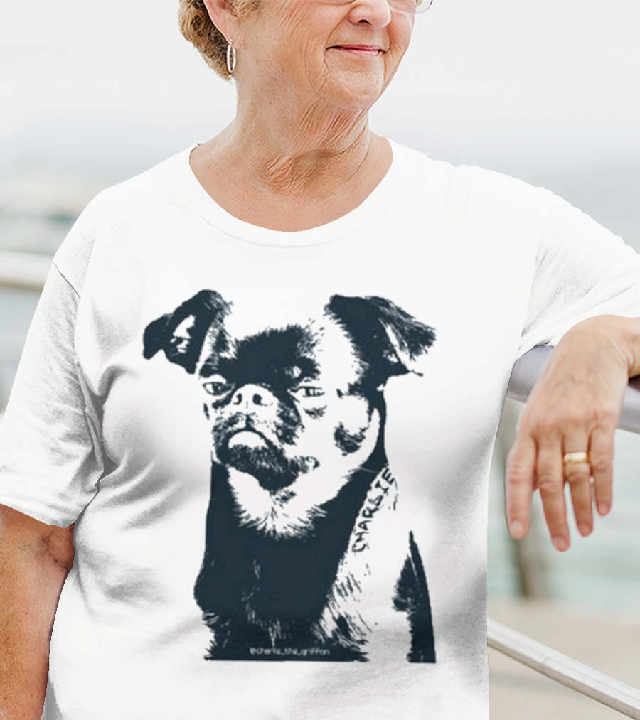 Charlie The Griffon Charlie Face Sketch T-Shirt