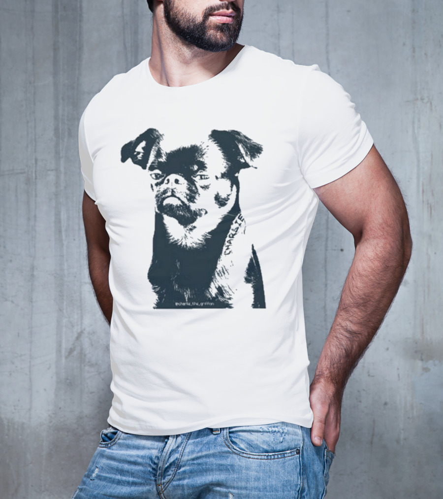 Charlie The Griffon Charlie Face Sketch T-Shirt