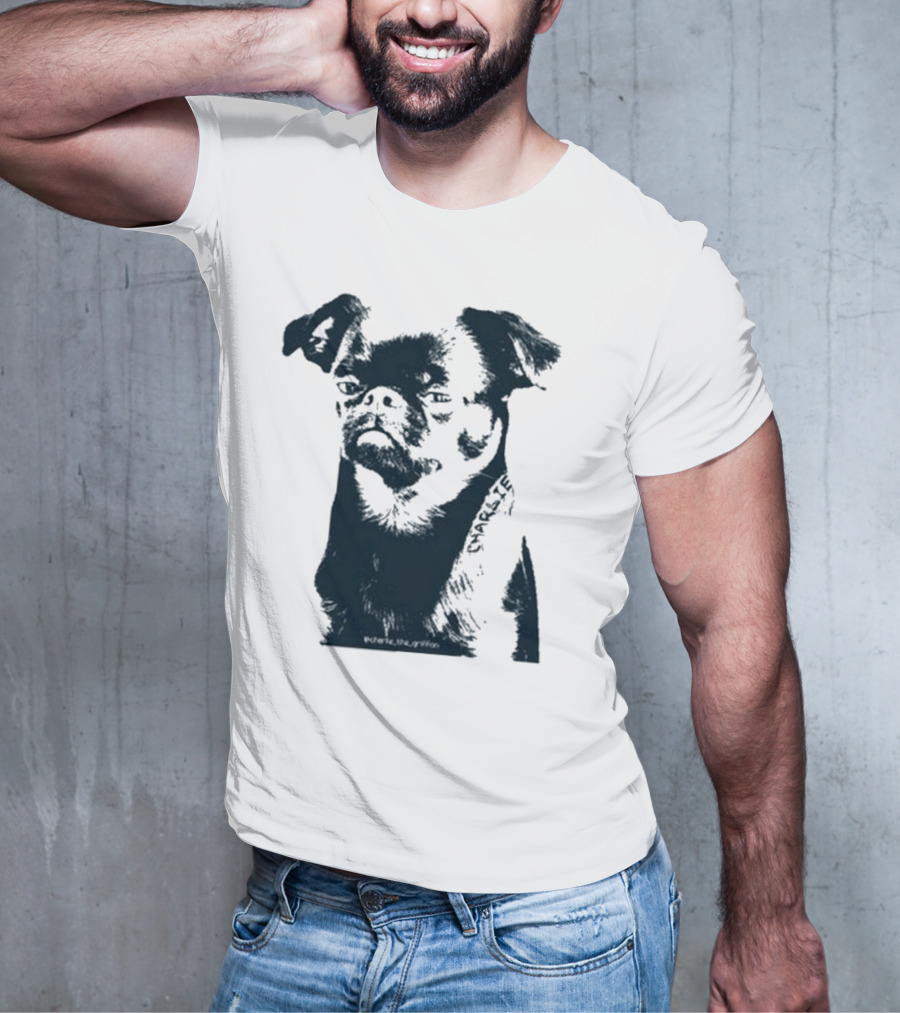 Charlie The Griffon Charlie Face Sketch T-Shirt