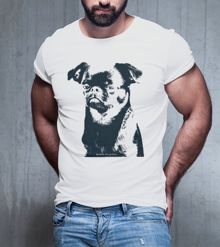 Charlie The Griffon Charlie Face Sketch T-Shirt