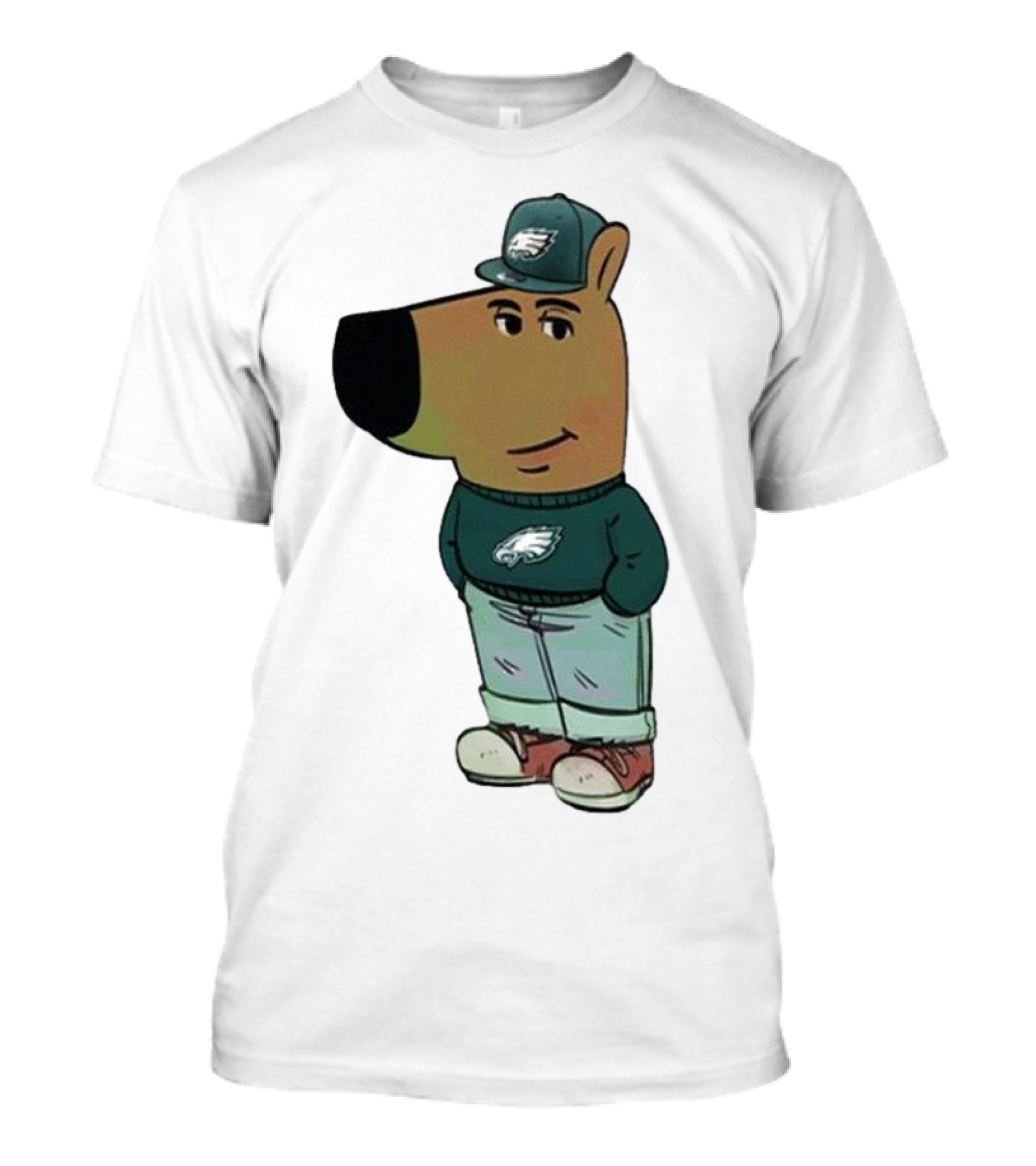 I Am Just A Chill Guy Philadelphia Eagles Character In Hat T-Shirt