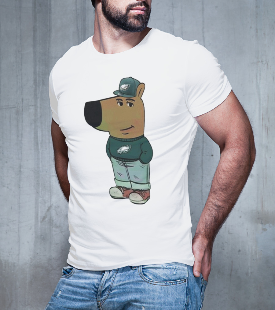 I Am Just A Chill Guy Philadelphia Eagles Character In Hat T-Shirt