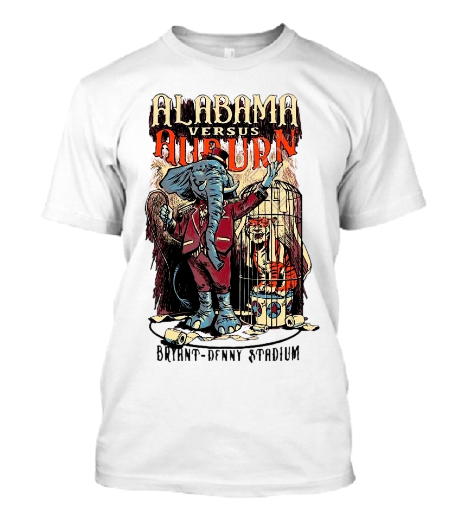 Alabama Versus Auburn Bryant-Denny Stadium Iron Bowl Week T-Shirt