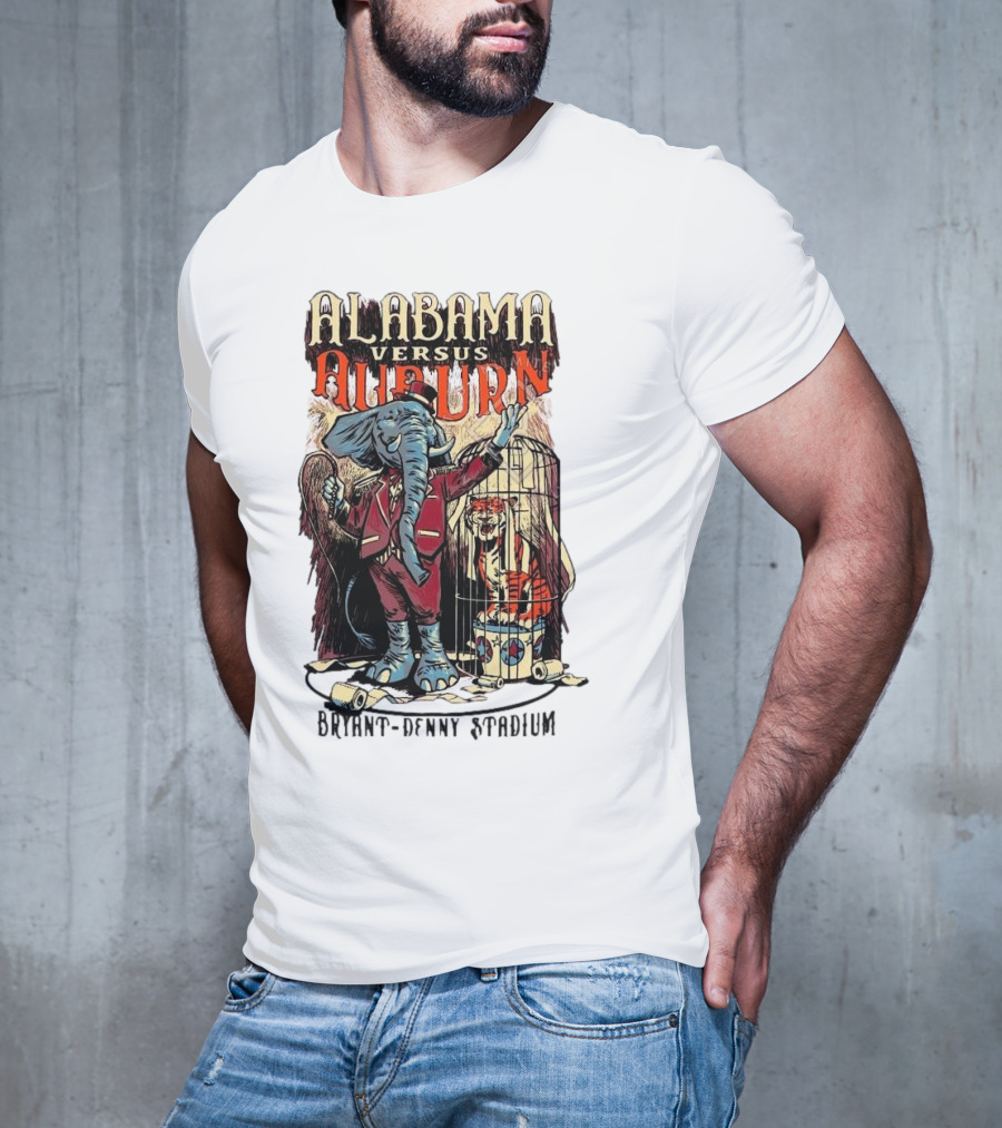 Alabama Versus Auburn Bryant-Denny Stadium Iron Bowl Week T-Shirt