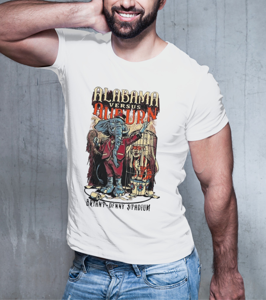 Alabama Versus Auburn Bryant-Denny Stadium Iron Bowl Week T-Shirt