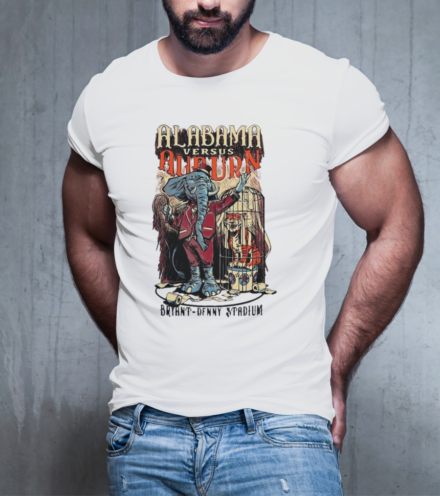 Alabama Versus Auburn Bryant-Denny Stadium Iron Bowl Week T-Shirt