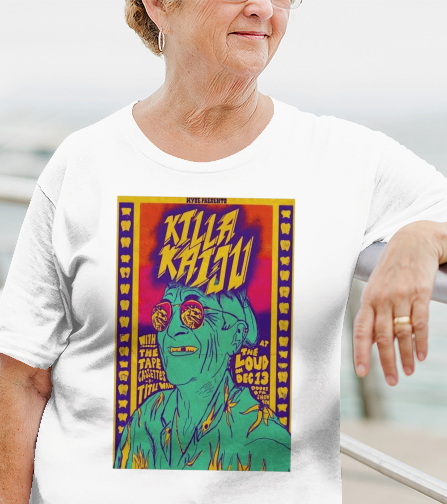 Killa Kaiju With The Tape Cassettes Live At The Loud Huntington WV Dec 13 T-Shirt