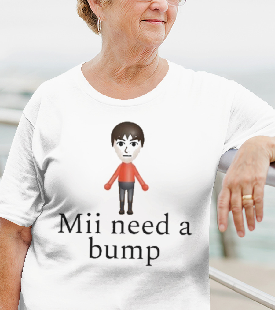 Mii Need A Bump Gaming Avatar Humor T-Shirt