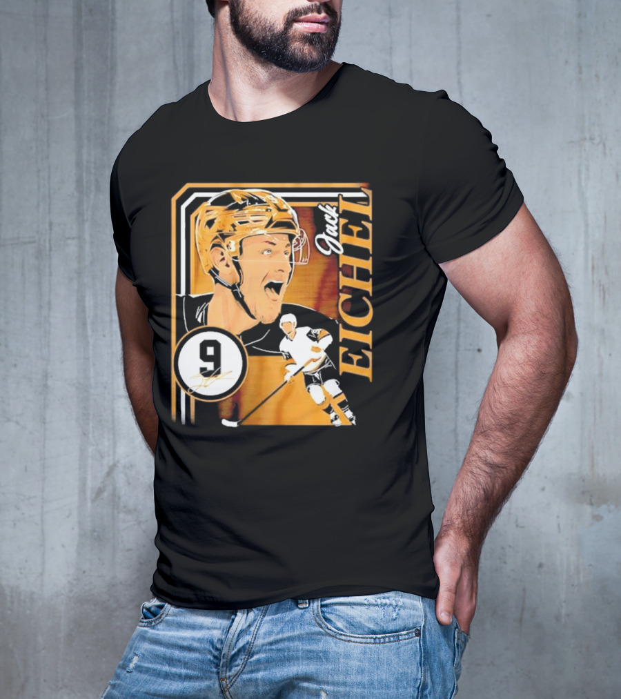 Jack Eichel Las Vegas Hockey Collage Frame T-Shirt