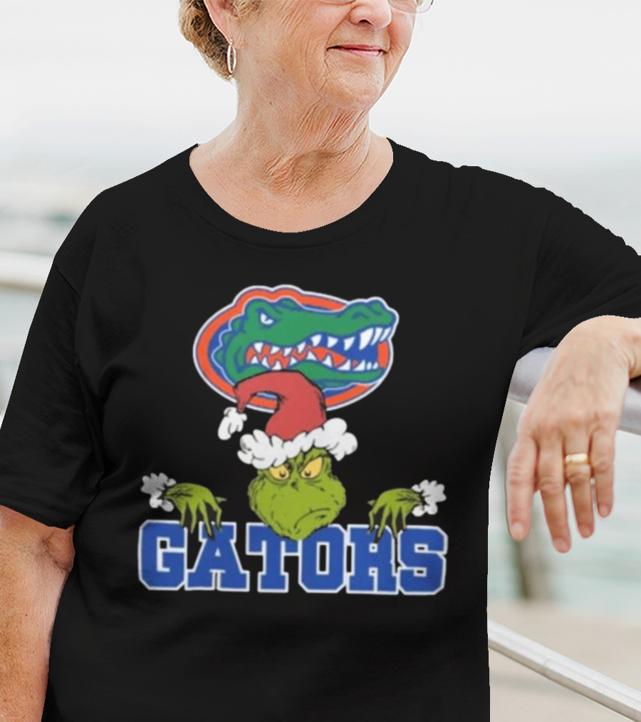 Florida Gators Grinch Christmas Football T-Shirt